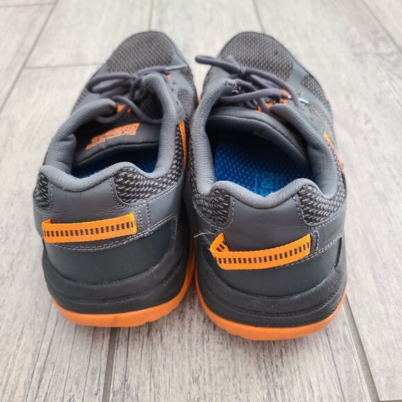 Skechers Men’s GoTrail Water-Repellent Trail Sneakers Gray/Orange Size 10.5 - Picture 6 of 13